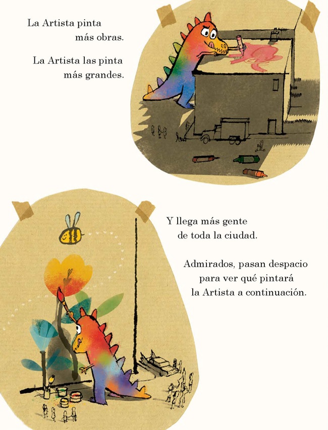 Ilustración de La artista