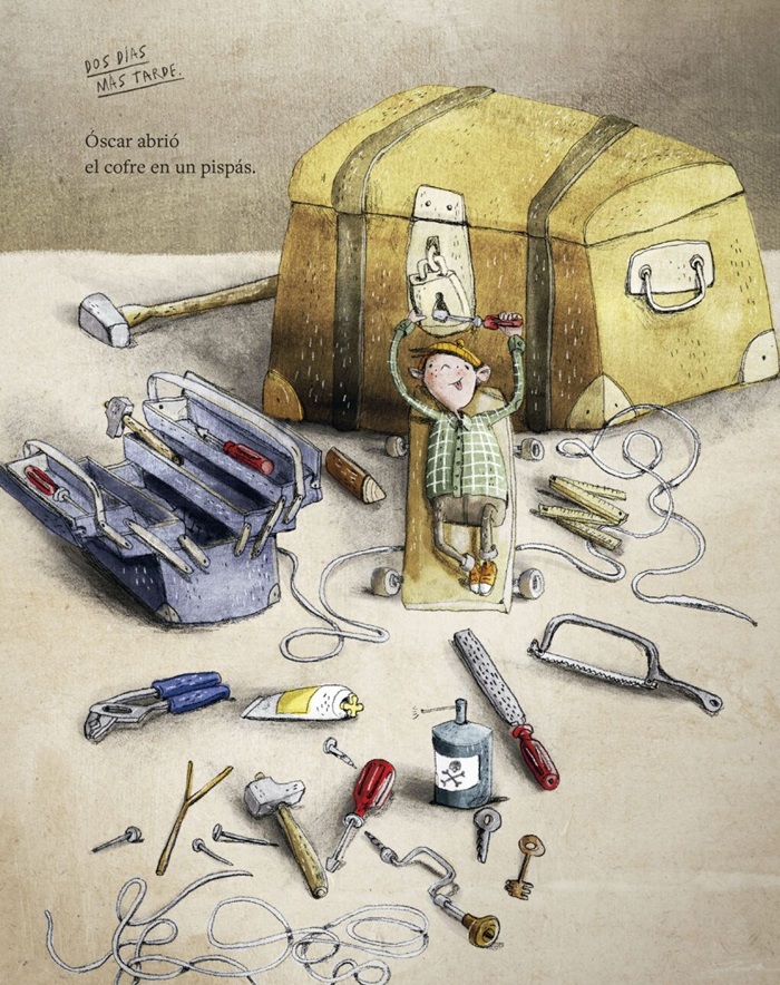 Ilustración de El cofre lleno de palabras
