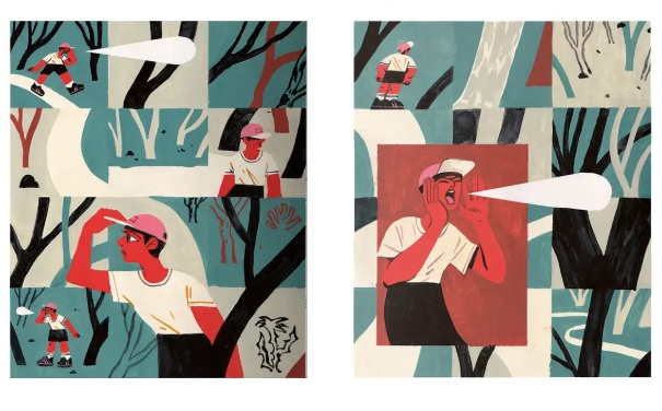 Ilustración de Parque de perros