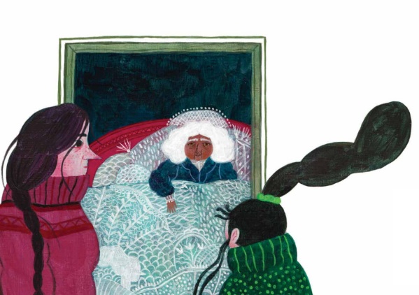Ilustración de Pequeña, Madre, Abuela