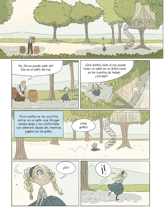 Ilustración de Azul. El hada de Pinocho