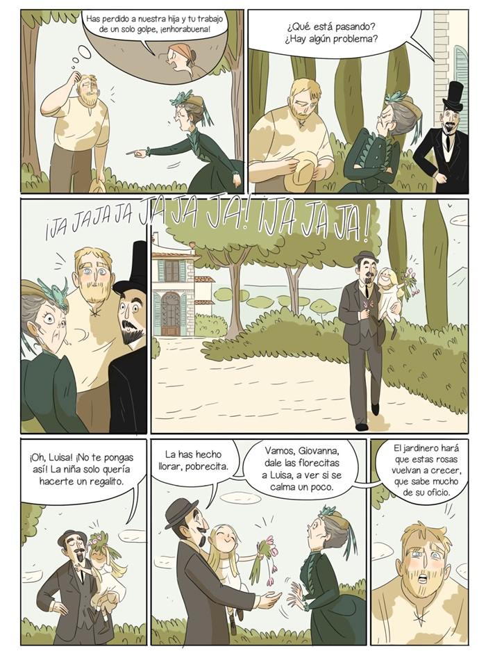 Ilustración de Azul. El hada de Pinocho