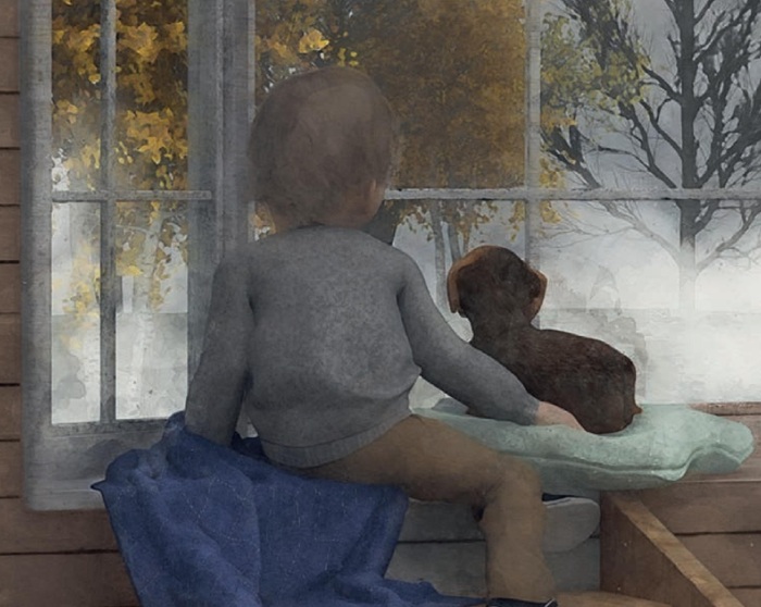 Ilustración de Un otoño de perros