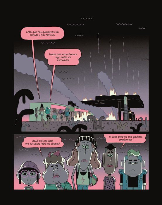 Ilustración de Perdidos en el futuro. Salvar el planeta