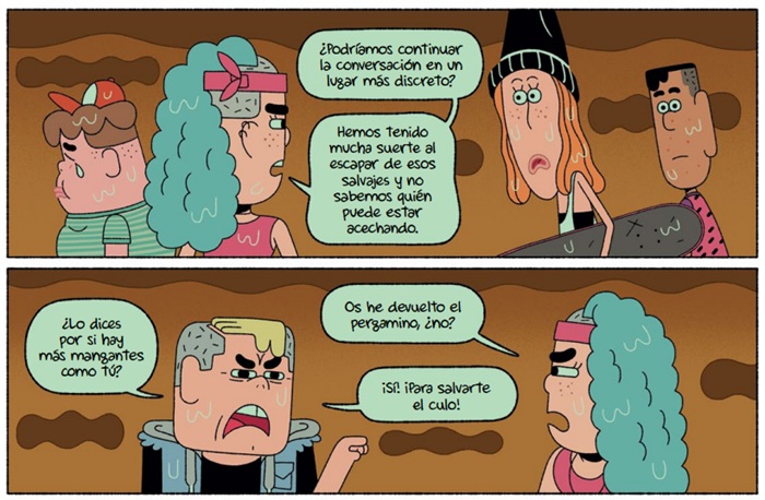 Ilustración de Perdidos en el futuro. Salvar el planeta