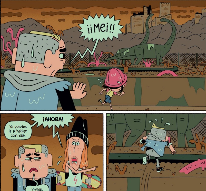 Ilustración de Perdidos en el futuro. Salvar el planeta