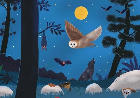 Ilustración de Escucha y encuentra EL BOSQUE