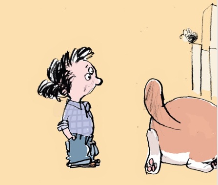 Ilustración de Vitelo y su mundo