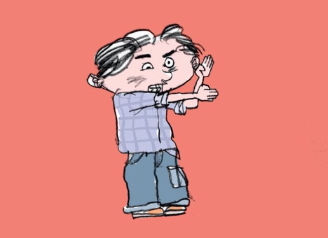 Ilustración de Vitelo y su mundo
