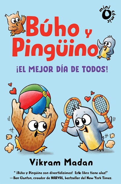 Ilustración de Búho y pingüino