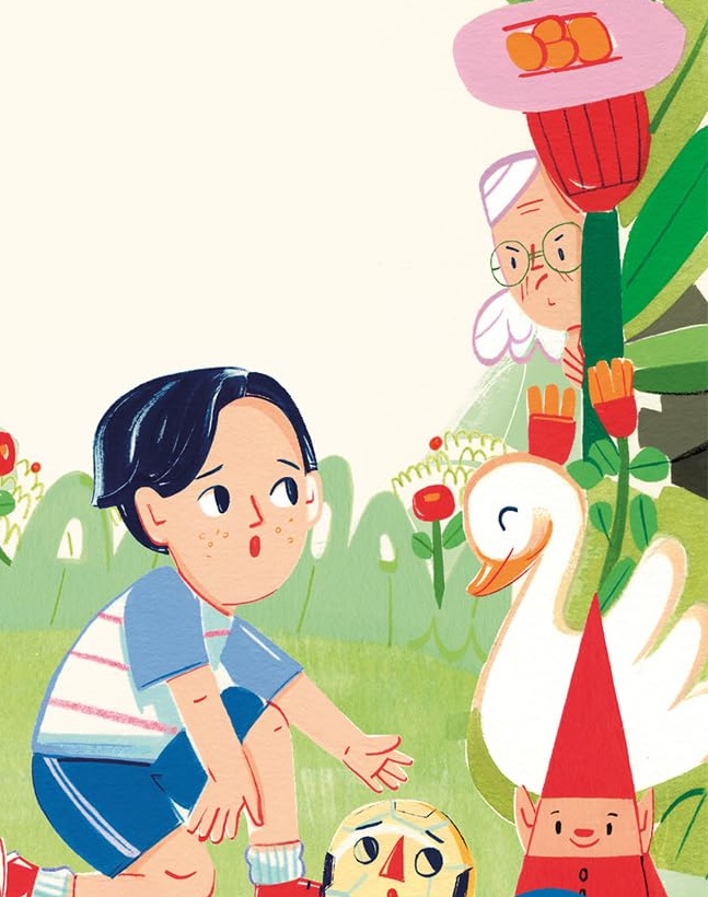 Ilustración de El jardín de los balones perdidos