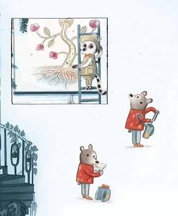 Ilustración de Eva y Oso Holmes