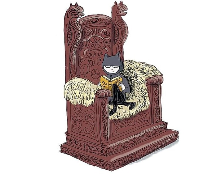 Ilustración de Miss Cat. El secreto del Viking King