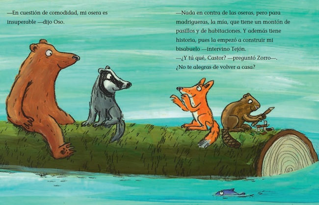 Ilustración de Oso de ciudad en el bosque