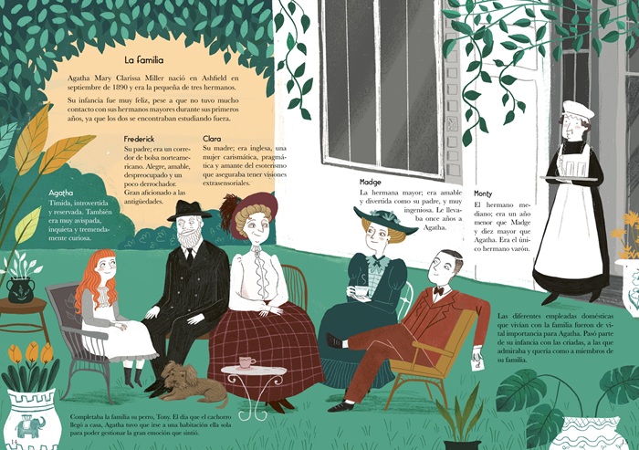 Ilustración de Agatha Christie