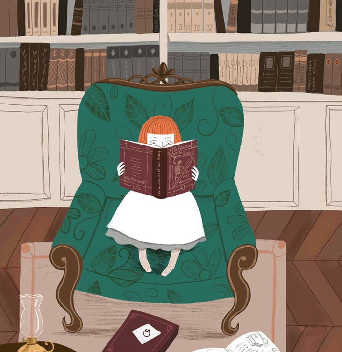 Ilustración de Agatha Christie