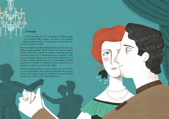 Ilustración de Agatha Christie