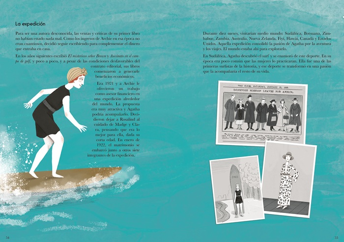 Ilustración de Agatha Christie