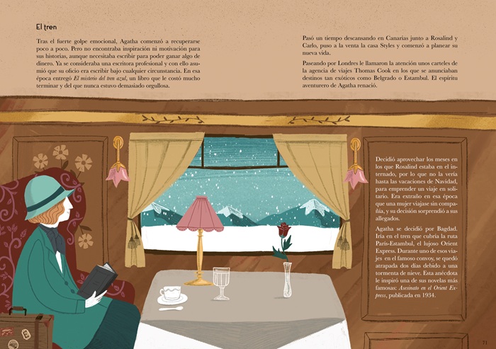 Ilustración de Agatha Christie