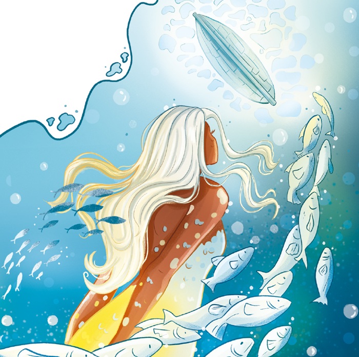 Ilustración de El libro secreto de las sirenas