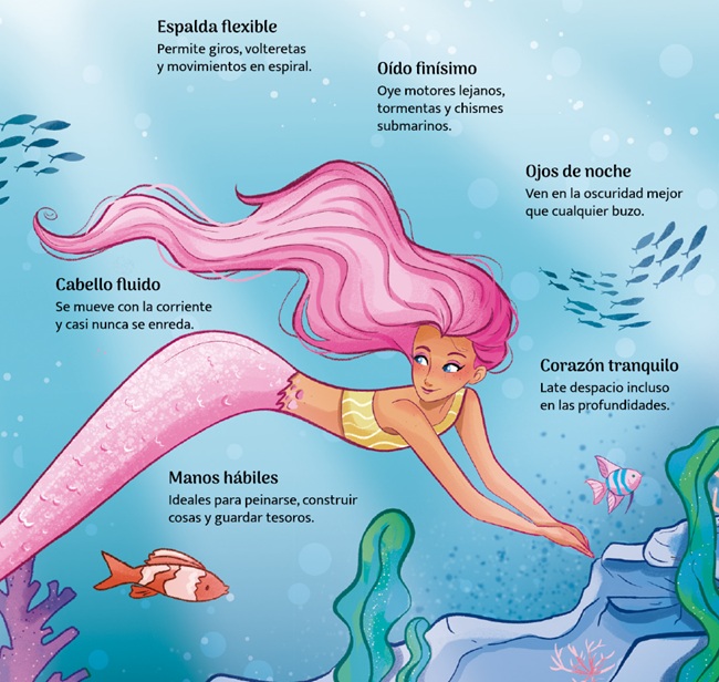 Ilustración de El libro secreto de las sirenas