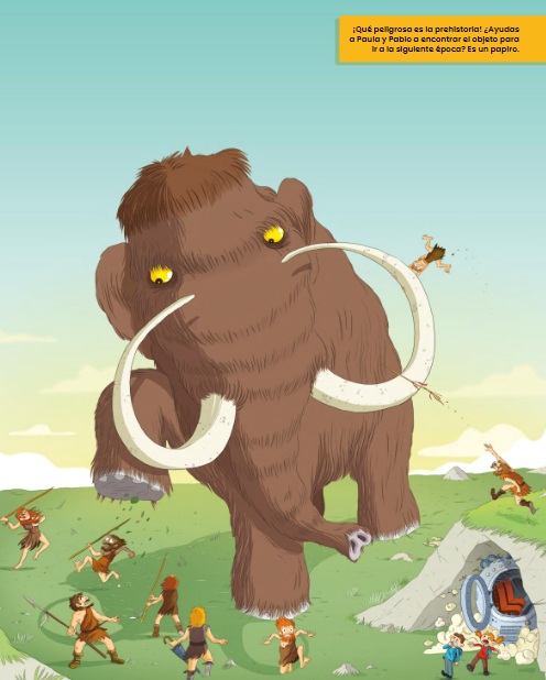 Ilustración de Busca y encuentra las diferencias con LA MÁQUINA DEL TIEMPO
