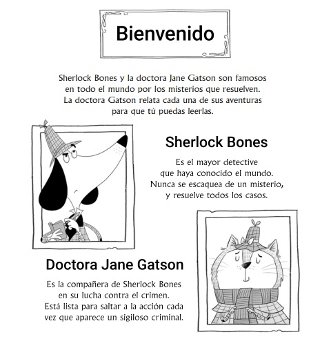 Ilustración de Sherlock Bones 1 y 2