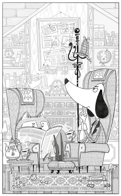 Ilustración de Sherlock Bones 1 y 2