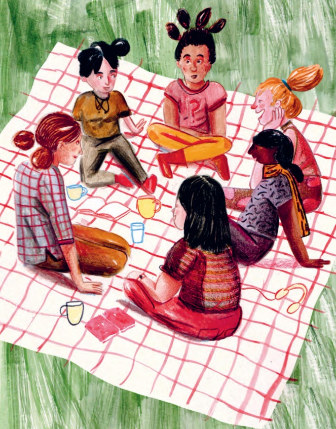 Ilustración de Menstruacion en marcha
