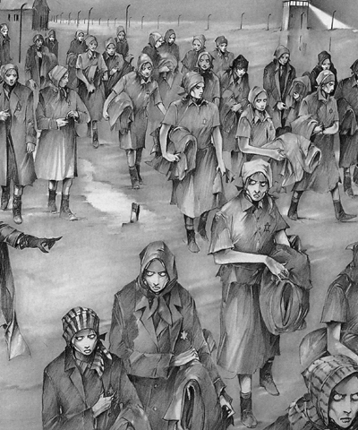 Ilustración de Auschwitz