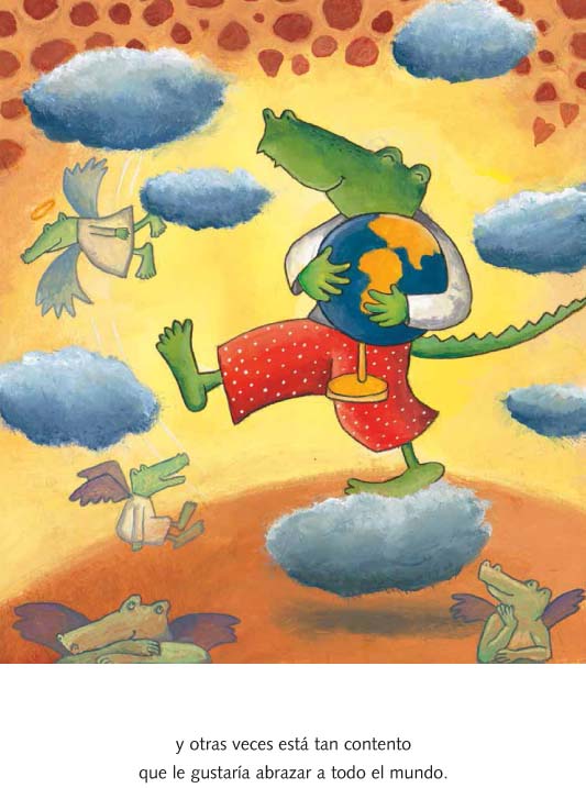 Ilustración de Cocodrilo se enamora
