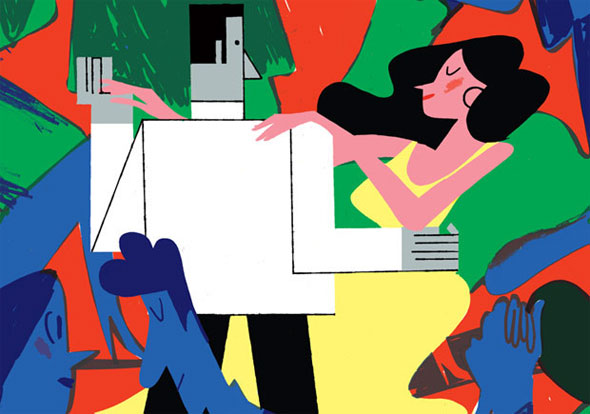 Imagen 1 de Dança, de João Fazenda, ganadora del Premio Nacional de Ilustración en Portugal