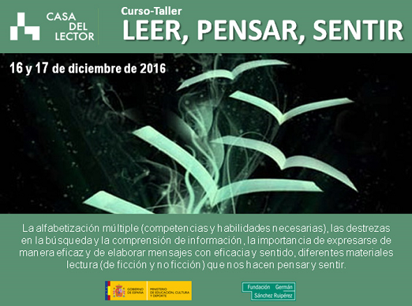 Imagen 1 de Curso-taller Leer, Pensar, Sentir