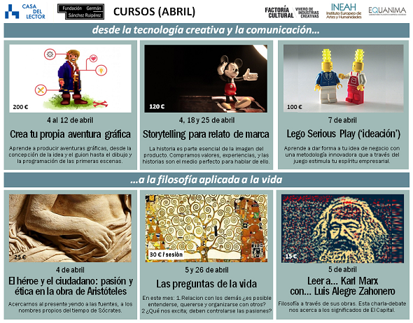 Imagen 1 de Cursos, talleres, propuestas presenciales y virtuales en abril en CDL y Lectylab