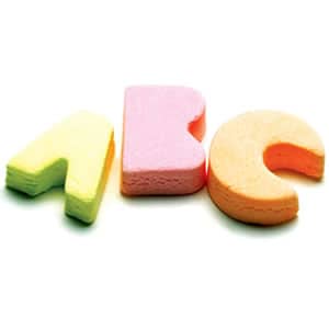 pink and white pick and mix sweets