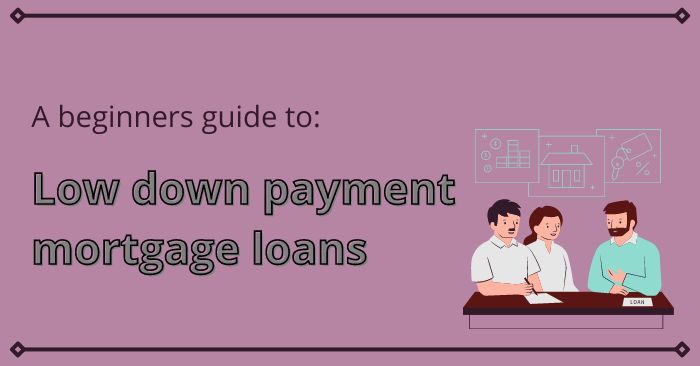 A starter guide to low down payment mortgage loans