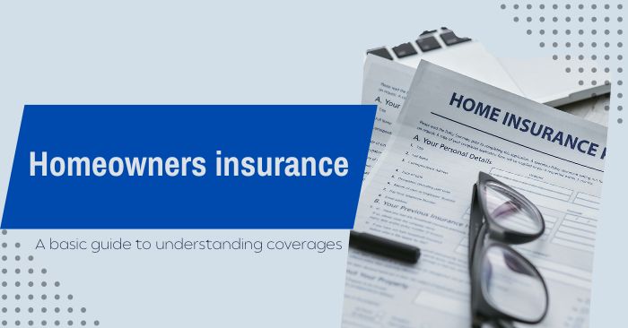 Homeowners insurance featured image with picture of homeowners insurance document