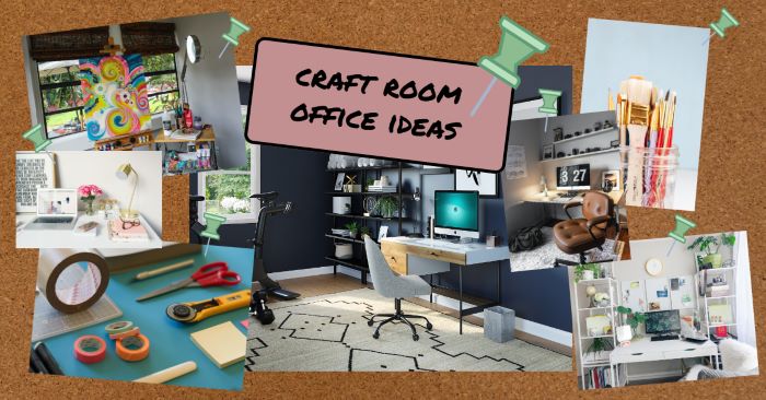 Ideas for your combination craft room & home office