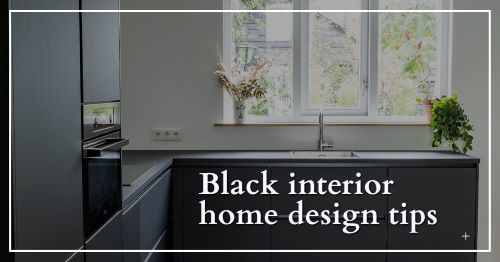 Black interior design tips for sleek home decor