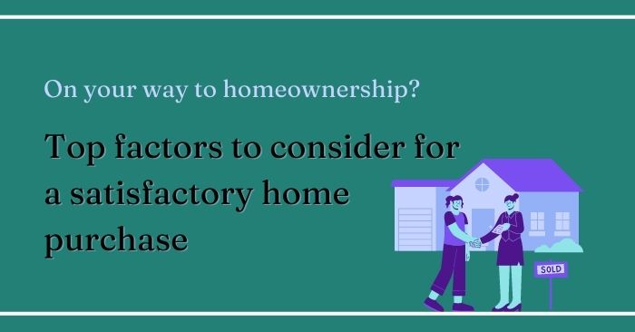 Factors to consider when shopping for a home