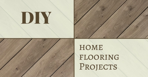 Featured image hardoowood floor checkered pattern text squares image text DIY Home Flooring Projects
