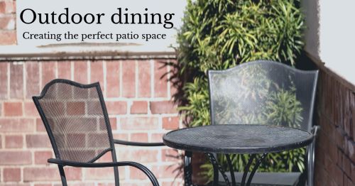 Transform your patio into an outdoor dining area