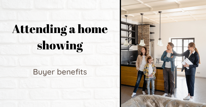 The benefits of attending a home showing as a property buyer