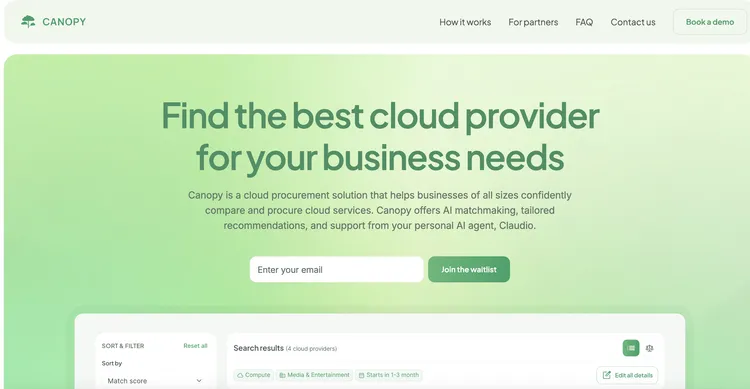 Canopy launches Cloud Marketplace Platform | Canopy