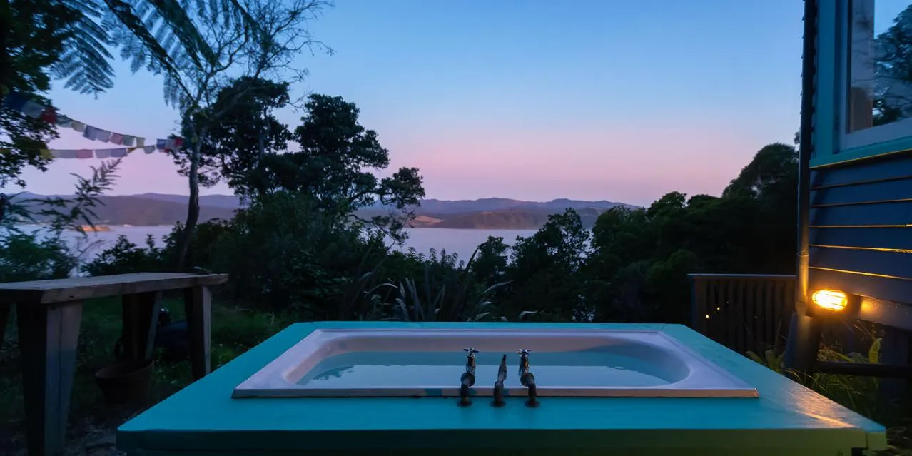 Boho Bach Karaka Bay Wellington glamping