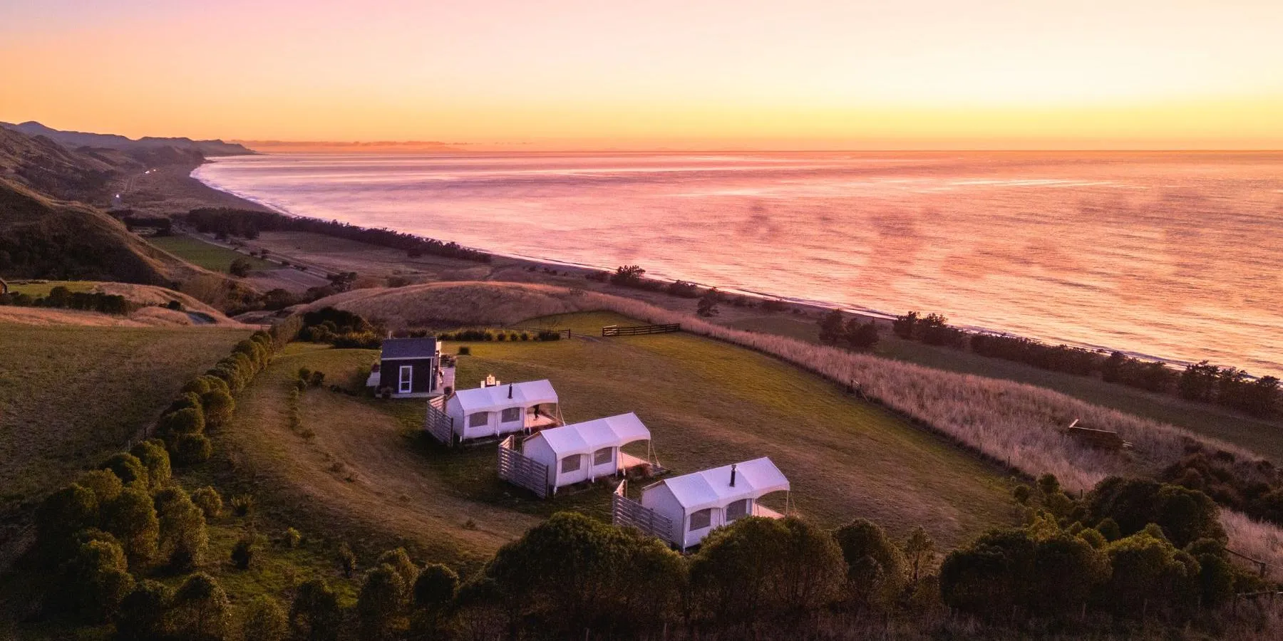 Camp Kekerengu Kaikoura Coast Canterbury family school holiday stay Christchurch