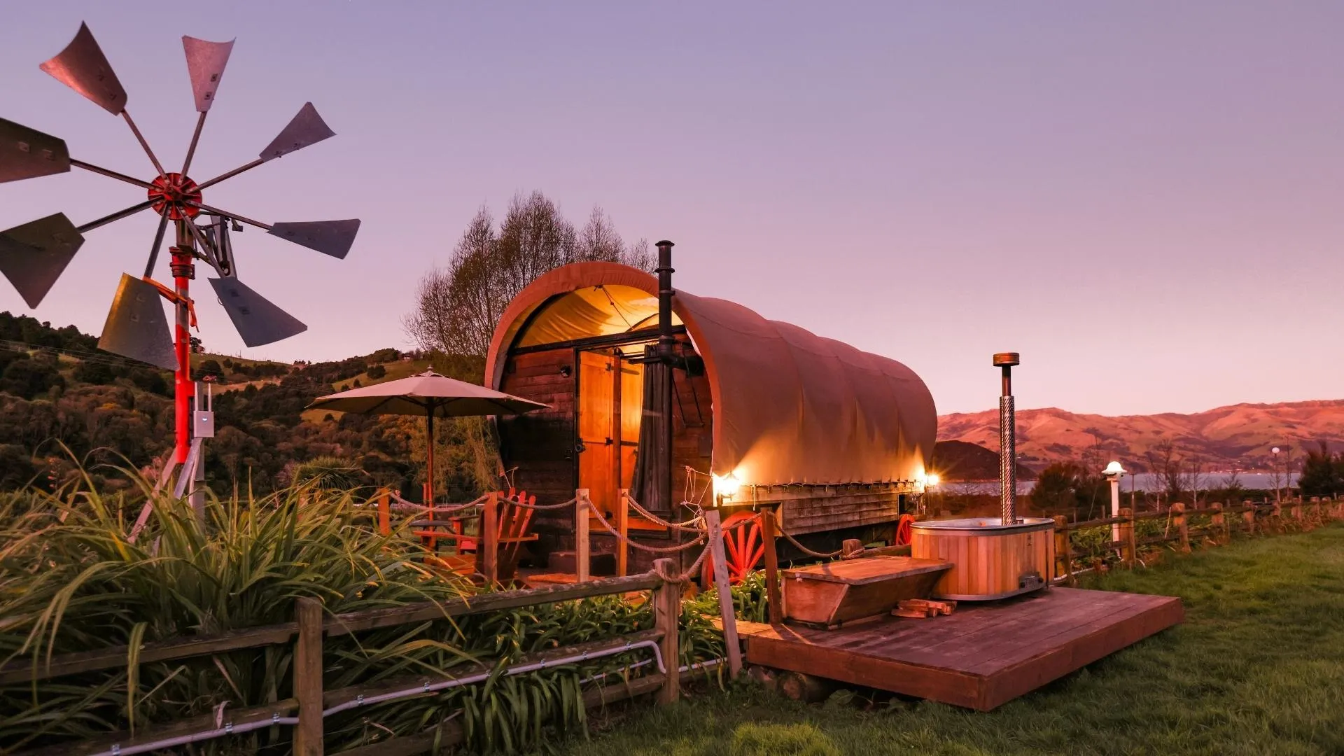 French Peak Wagon Banks Peninsula Canterbury unique accommodation