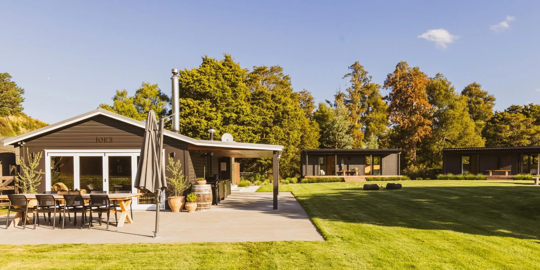 Joe's at Glentui Hawkes Bay family school holiday stay Wellington