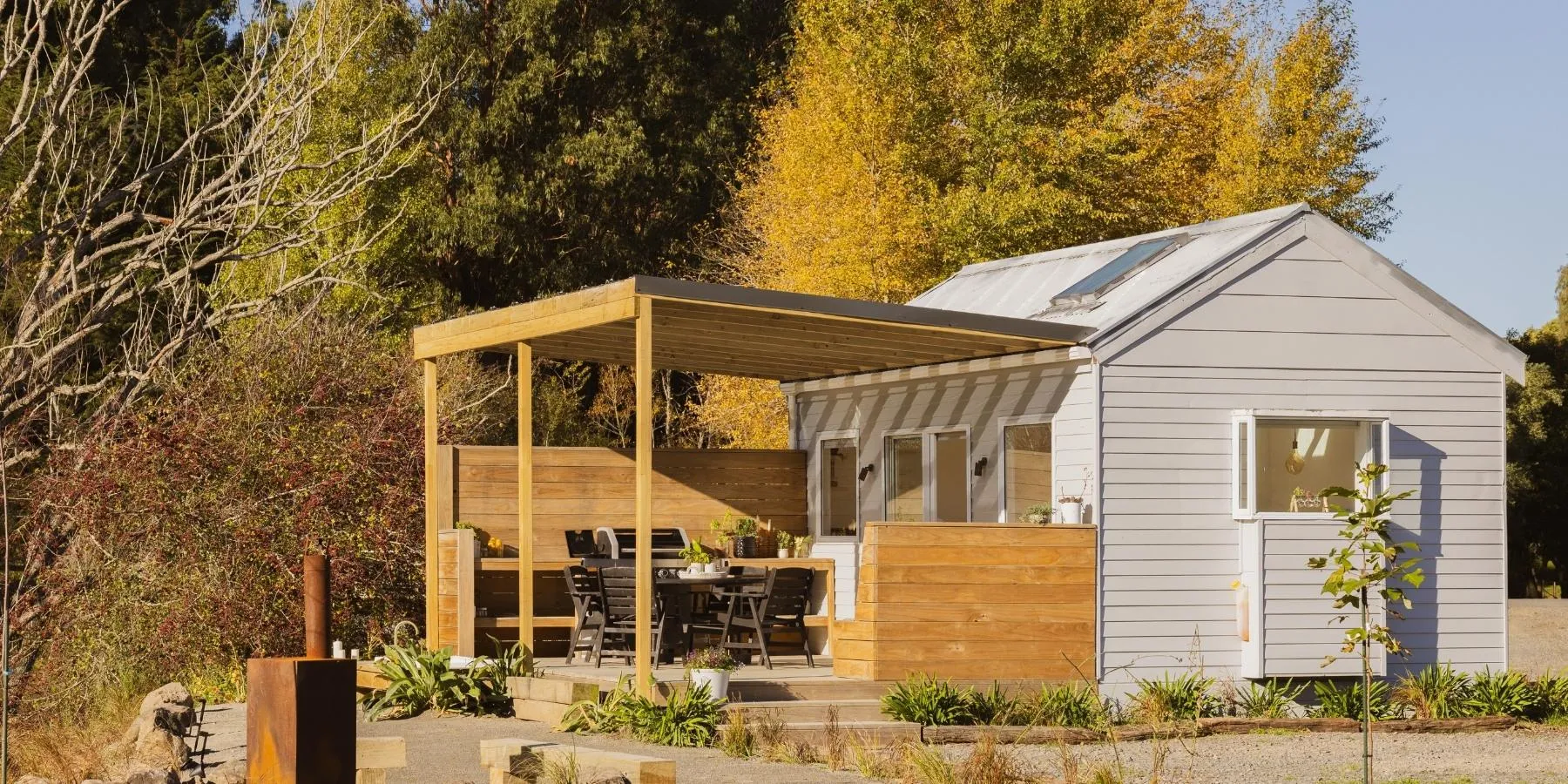 Little Creek Cabin Cheviot Canterbury dog friendly accommodation South Island