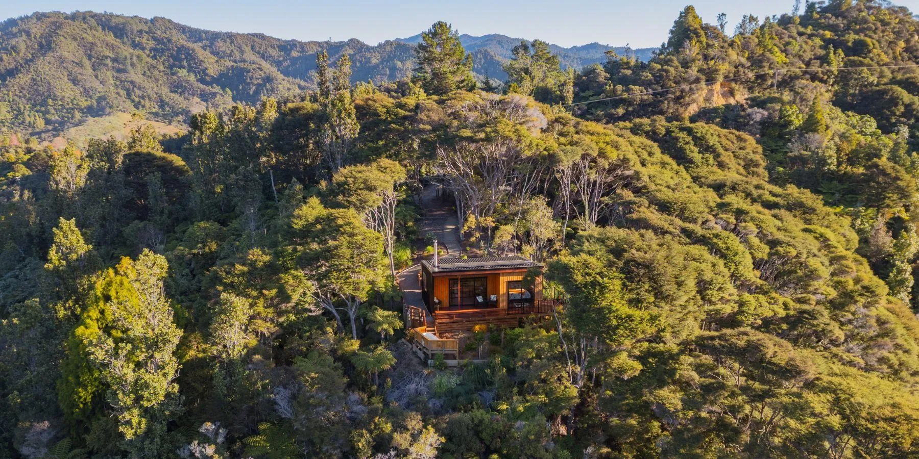Old Coach Cabin Whitianga Coromandel glamping bush